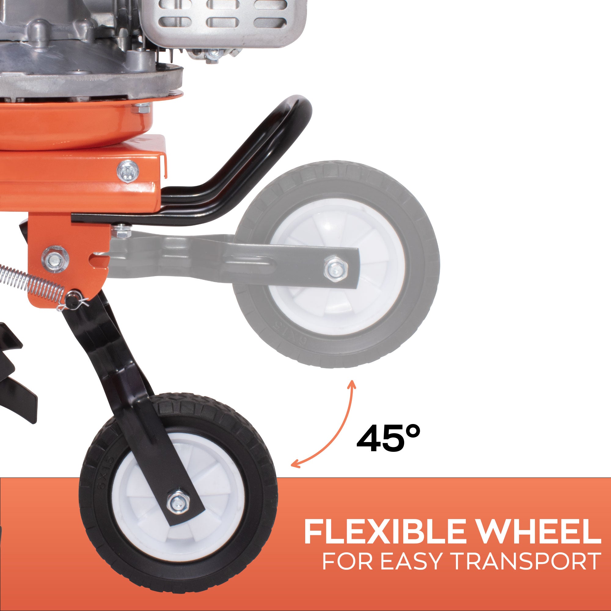 Tukang 140 - Motozappa per Orto a Scoppio a Benzina 4 tempi 2.5HP Motore 140cc con 4 Frese Ø30 cm