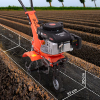 Tukang 140 - Motozappa per Orto a Scoppio a Benzina 4 tempi 2.5HP Motore 140cc con 4 Frese Ø30 cm