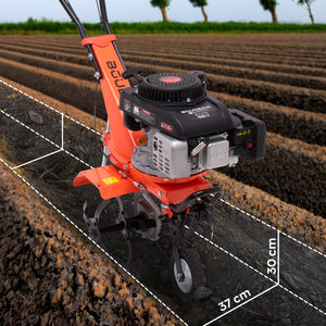 Tukang 140 - Motozappa per Orto a Scoppio a Benzina 4 tempi 2.5HP Motore 140cc con 4 Frese Ø30 cm
