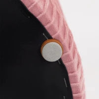 Set 2 Pouf Poggiapiedi Rotondi Impilabili e Imbottiti con Rivestimento in Velluto, Contenitore da 34.8L, Rosa