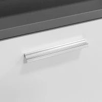 Mobile Appendiabiti da Ingresso a Parete con Specchio, 2 Pannelli a Muro, Mensola e Scarpiera, Grigio e Bianco