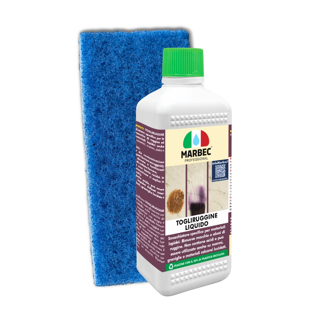 Rimuovere ruggine TOGLIRUGGINE LIQUIDO   500ML + Tampone Blu