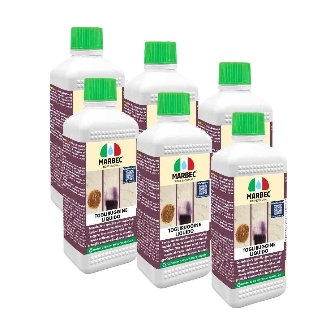 Rimuovere ruggine TOGLIRUGGINE LIQUIDO   500MLx6Pz