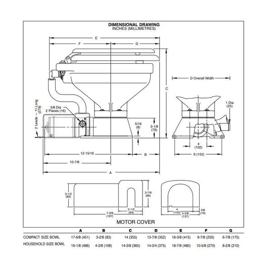 TOILET STANDARD 12V - 2018