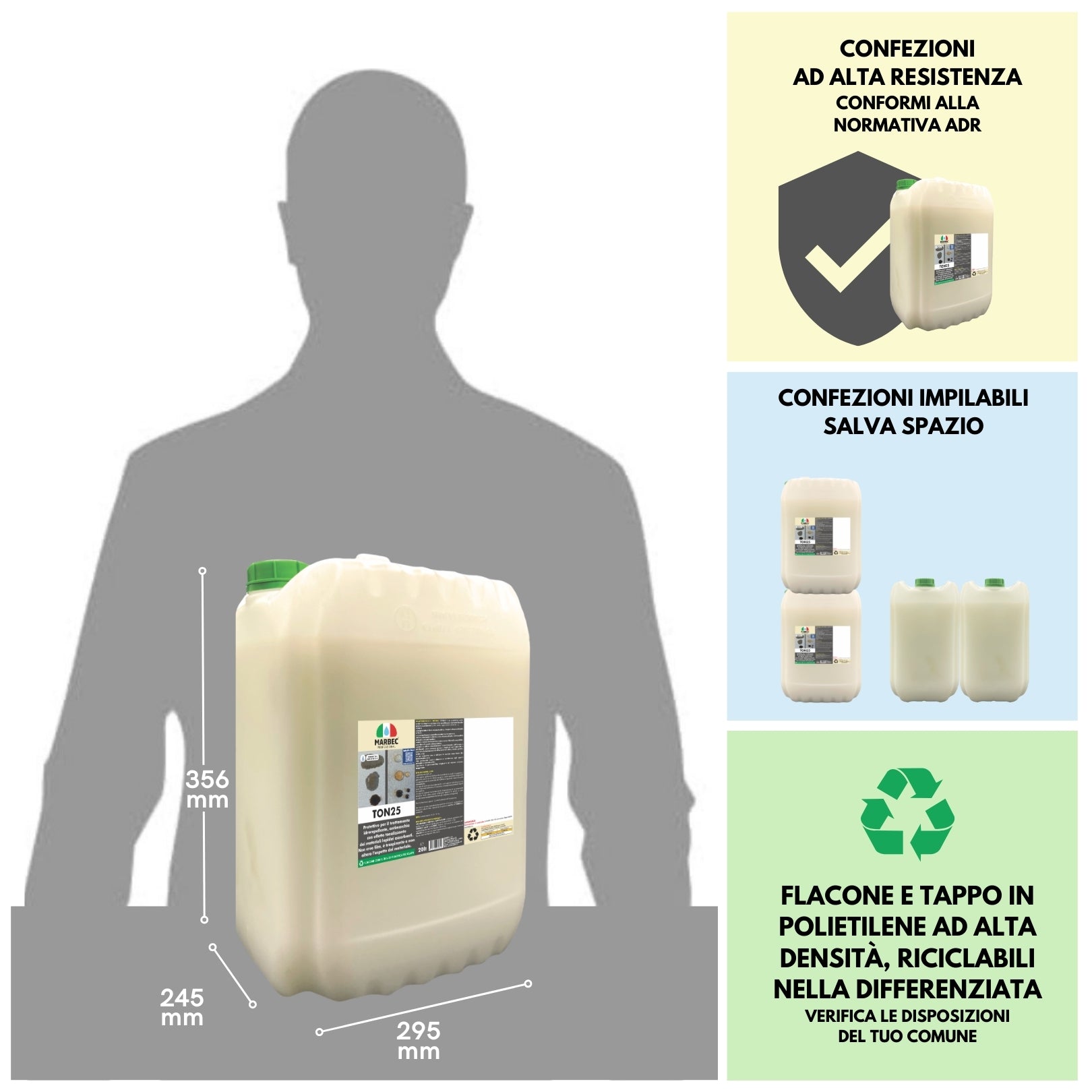 Trattamento idrorepellente antimacchia cotto e pietre TON25   20LT