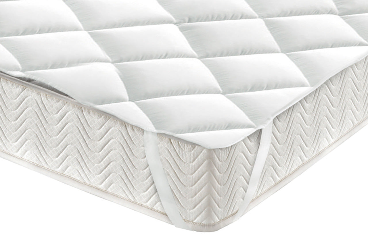 Topper Coprimaterasso Imbottito Trapuntato con Elastici Agli Angoli Modello LH - Piazza E Mezza - Topper