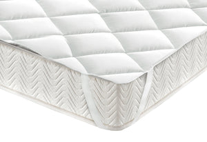 Topper Coprimaterasso Imbottito Trapuntato con Elastici Agli Angoli Modello LH - Piazza E Mezza - Topper