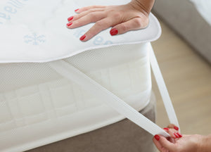 Topper Coprimaterasso Imbottito Correttore Materasso Reversibile Rinfrescante Riscaldante - Matrimoniale - Double