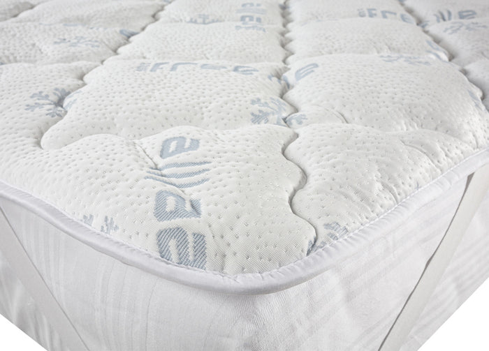 Topper Coprimaterasso Imbottito Correttore Materasso Reversibile Rinfrescante Riscaldante - Matrimoniale - Double