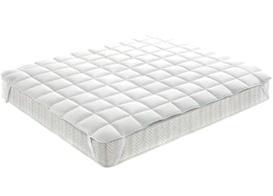 Topper Coprimaterasso Imbottito Antibatterico Matrimoniale Correttore Materasso SV