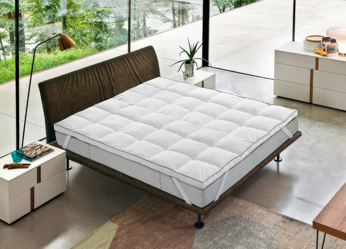 Topper Coprimaterasso Imbottito Antibatterico Correttore Materasso Polax - 1 Piazza E Mezza - Topper