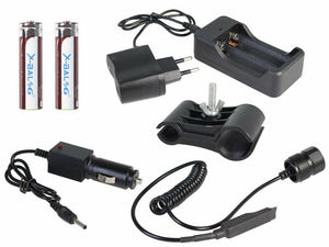 TORCIA 50000 LUMEN TATTICA/MILITARE X FUCILE LED T6 RICARICABILE ZOOM BL-Q2804