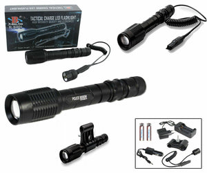 TORCIA 50000 LUMEN TATTICA/MILITARE X FUCILE LED T6 RICARICABILE ZOOM BL-Q2804