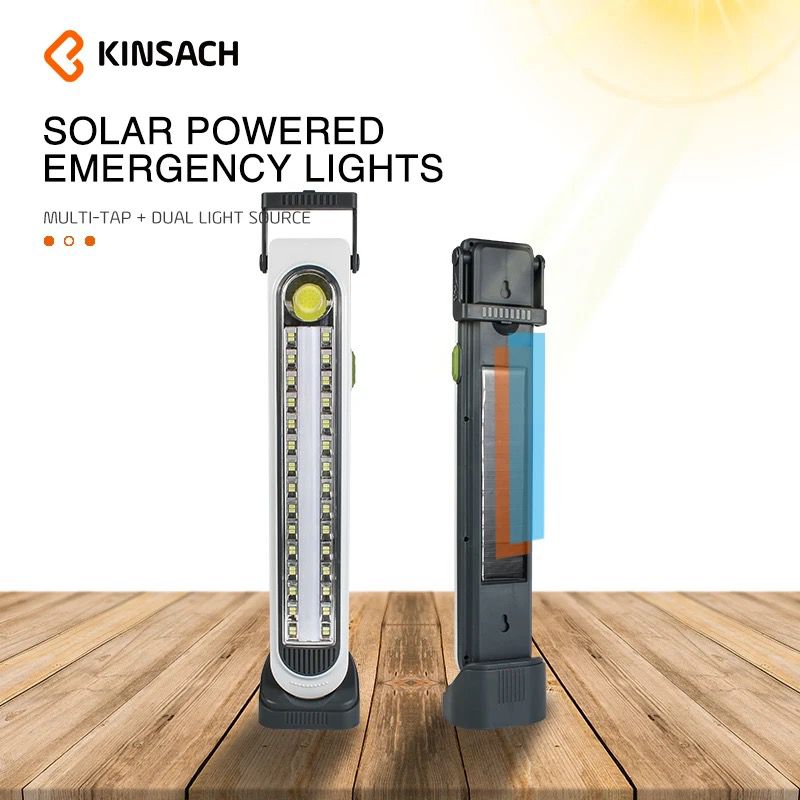 TORCIA PORTATILE LAMPADA DI EMERGENZA RICARICABILE USB SOLARE 30 LED SOLARE