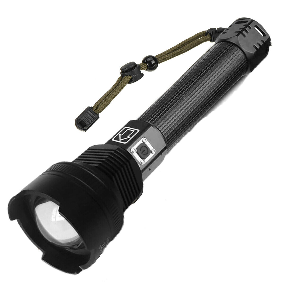 TORCIA TATTICA/MILITARE LED CREE T6 RICARICABILE ZOOM 2 BATTERIE P516-P70 V2