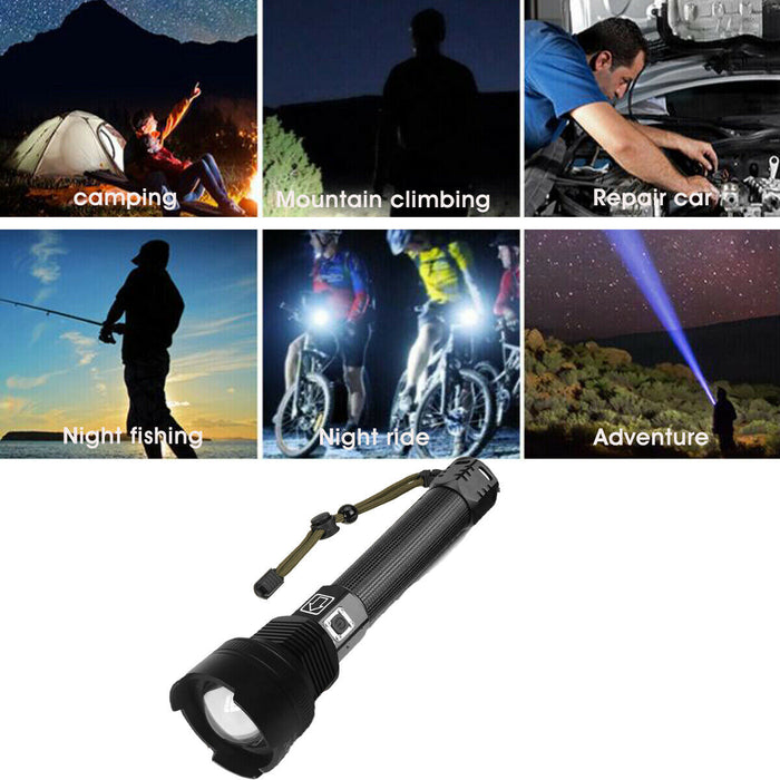 TORCIA TATTICA/MILITARE LED CREE T6 RICARICABILE ZOOM 2 BATTERIE P516-P70 V2