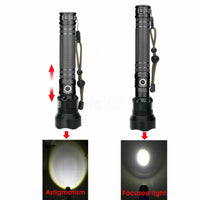 TORCIA TATTICA/MILITARE LED CREE T6 RICARICABILE ZOOM DOPPIA BATTERIA A89-P70