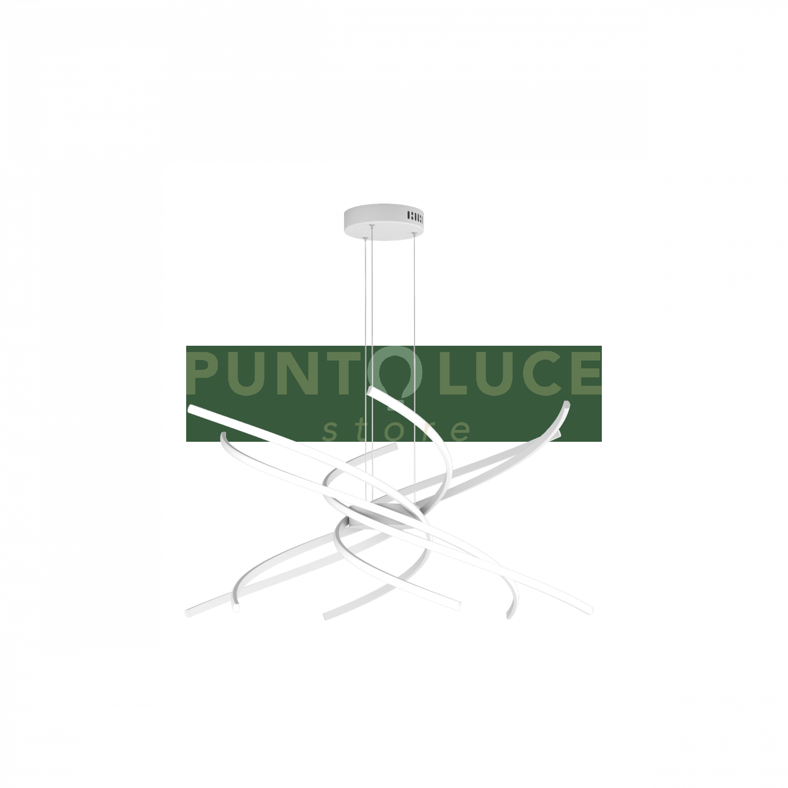 TORNADO SOSPENSIONE D.80 CM. BIANCO LUCE CALDA 3000K 1163-S80 C-BI