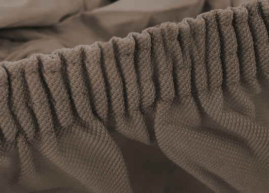 Copriseduta Per Divano Elasticizzato Antimacchia Genius In Tinta Unita - Coppia 1 Posto - Tortora 1019