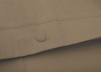 Completo Lenzuola In 100% Cotone In Tinta Unita Made In Italy - Maxi - Tortora