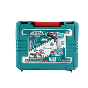 TRAPANO AVVITATORE A BATTERIA 20V 45Nm + 2 BATTERIE 2Ah + 47 ACCESSORI TOTAL