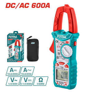PINZA AMPEROMETRICA MULTIMETRO DIGITALE MISURAZIONI AC DC 600A 600V TOTAL