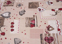 Tovaglia Miros Resinata Antimacchia Copritavolo Cucina Disegno Holly - 140x140 - Holly