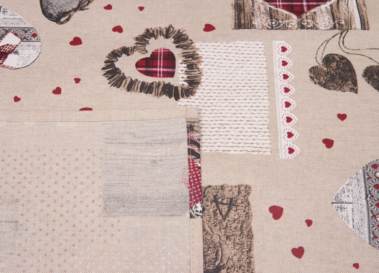 Tovaglia Miros Resinata Antimacchia Copritavolo Cucina Disegno Holly - 140x140 - Holly