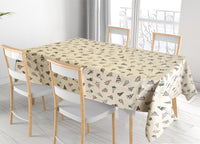 Tovaglia Natalizia Salotto/Cucina Tessuto Miros Made In Italy Disegno Alberelli Natale - 140x240 - Alberelli