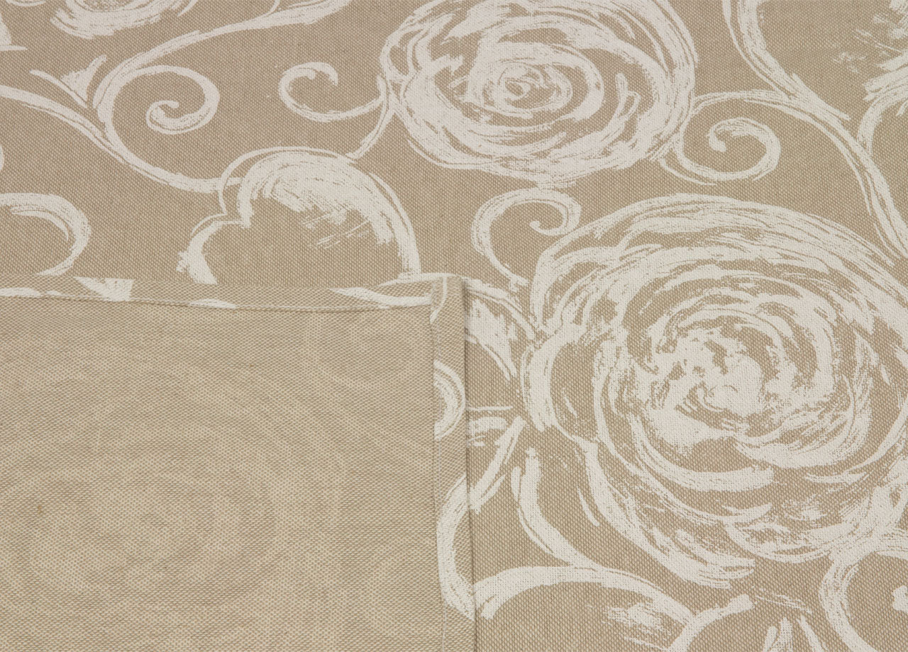 Tovaglia Salotto/Cucina In Tessuto Miros Made In Italy Disegno Amelie Bianco - 140x180 - Amelie Bianco