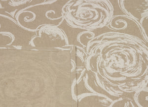 Tovaglia Salotto/Cucina In Tessuto Miros Made In Italy Disegno Amelie Bianco - 140x180 - Amelie Bianco