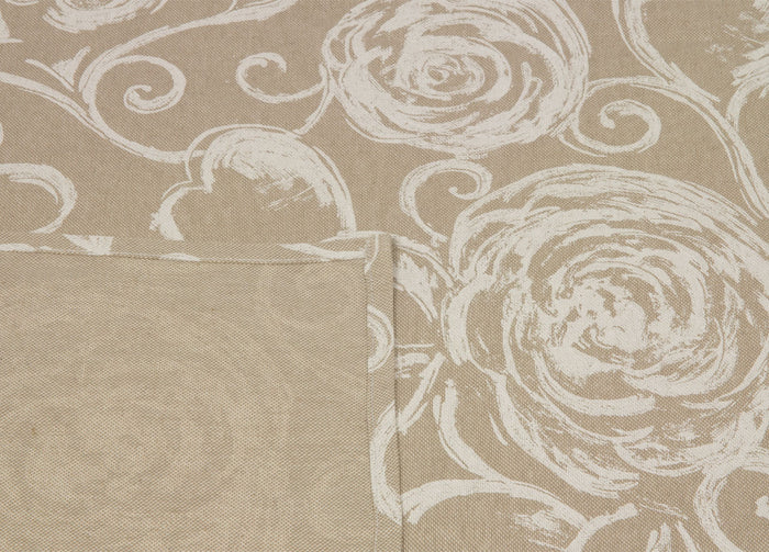 Tovaglia Salotto/Cucina In Tessuto Miros Made In Italy Disegno Amelie Bianco - 140x180 - Amelie Bianco