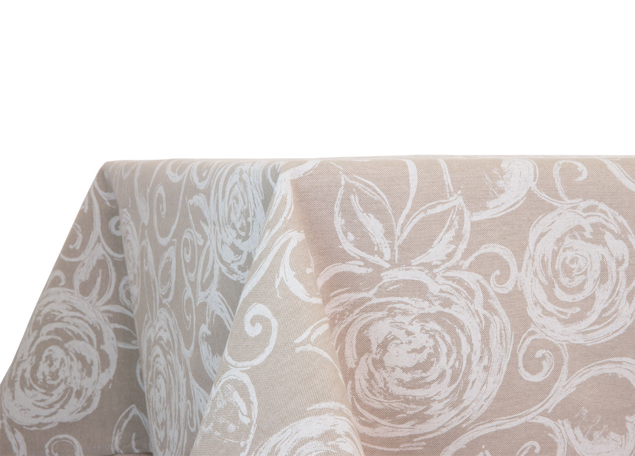 Tovaglia Salotto/Cucina In Tessuto Miros Made In Italy Disegno Amelie Bianco - 140x180 - Amelie Bianco