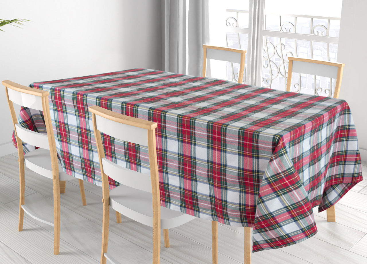 Tovaglia Natalizia Salotto/Cucina Tessuto Miros Made Italy Disegno Edimburgo RP - 140x360 - Edimburgo