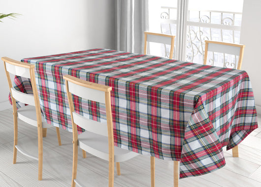 Tovaglia Natalizia Salotto/Cucina Tessuto Miros Made Italy Disegno Edimburgo RP - 140x360 - Edimburgo