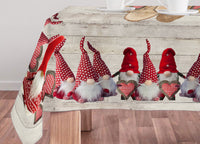 Tovaglia Natale Digitale Centrotavola Runner Natalizio 100% Cotone Gnomi SV - 140x190 - Gnomi