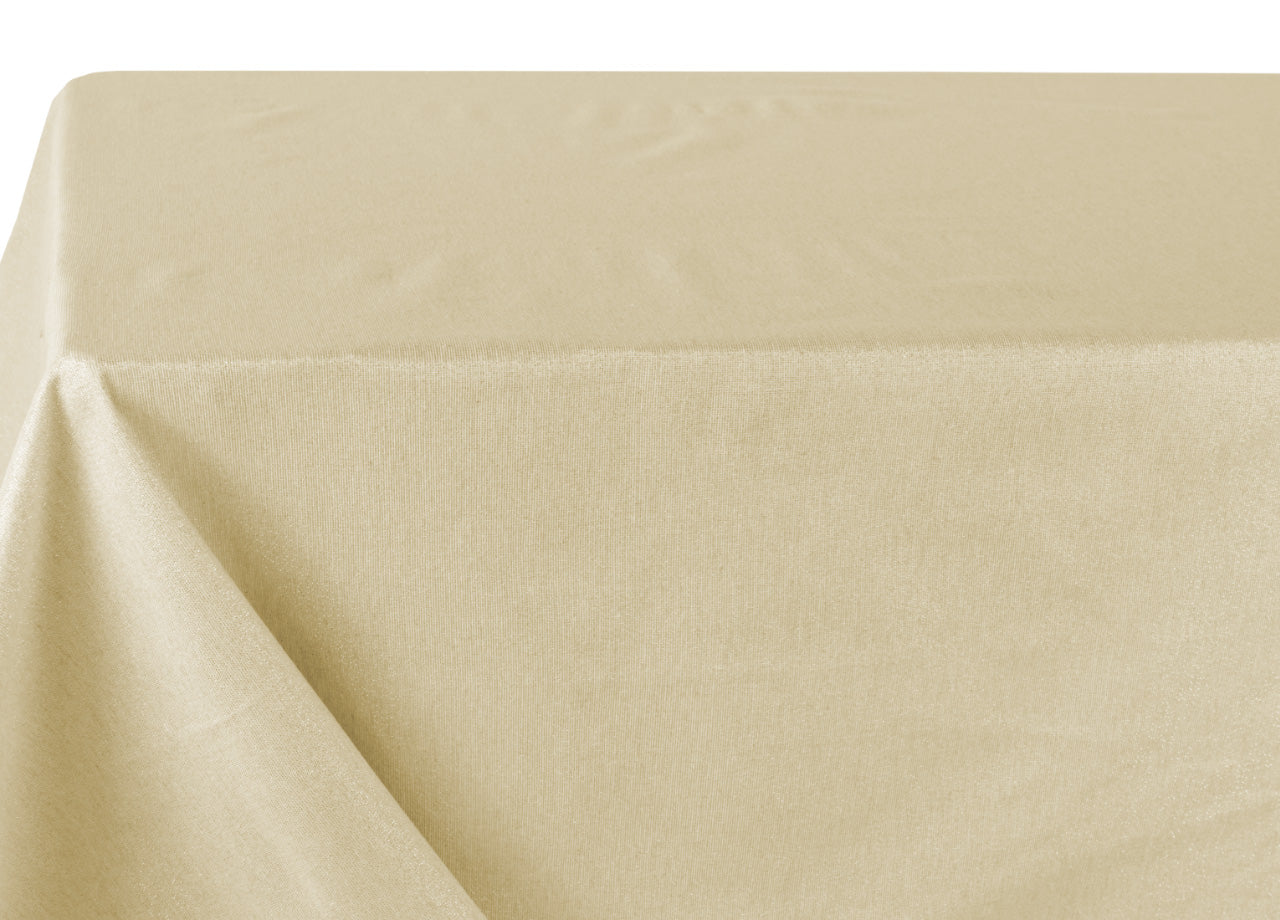 Tovaglia Cucina Soggiorno Tinta Unita Lurex Modello Joychrist - 140x240cm - Oro