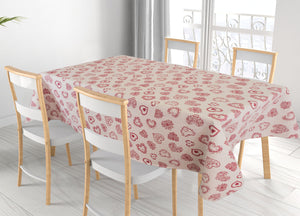 Tovaglia  Miros Disegno Cuore - 90x90 - Rosso