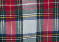 Tovaglia Cucina Soggiorno Misto Cotone Fantasia Tinto In Filo Con Lurex Mod. Natalina Scozzese - 140x240cm - Panna