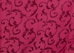 Tovaglia Natale Cucina Soggiorno Antimacchia Idrorepellente Jacquard Queen Bordeaux - 140x300 - Queen