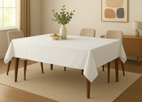 Tovaglia Cucina Soggiorno Antimacchia Idrorepellente Linen - 120x160 - Bianco