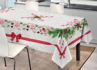 Tovaglia Natale Digitale Centrotavola Runner Natalizio 100% Cotone Fiocchi Agri SV - 140x250 - Fiocchi Agri