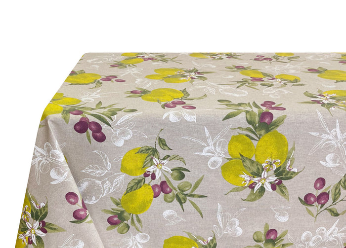 Tovaglia Miros Resinata Antimacchia Copritavolo Cucina Disegno Capri - 140x180 - Capri