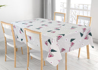 Tovaglia Natalizia Cucina Soggiorno In 100% Cotone Disegno Chalet RP - 90x90 - Chalet