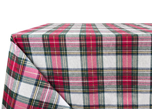 Tovaglia Natalizia Salotto/Cucina Tessuto Miros Made Italy Disegno Edimburgo RP - 140x360 - Edimburgo