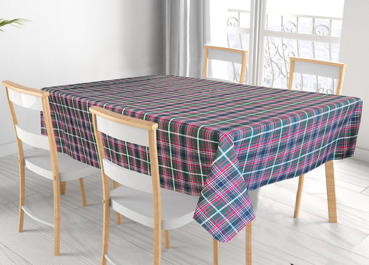 Tovaglia Natalizia Salotto/Cucina Tessuto Miros Made Italy Dis Tartan Verde RP - 140x140 - Tartan Verde