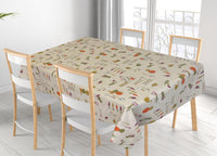 Tovaglia Miros Resinata Antimacchia Copritavolo Cucina Disegno Orto - 140x180 - Orto