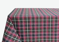 Tovaglia Natalizia Salotto/Cucina Tessuto Miros Made Italy Dis Tartan Verde RP - 140x240 - Tartan Verde