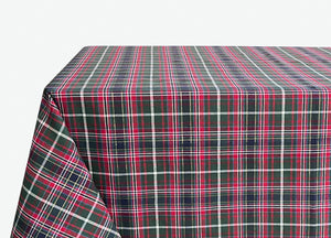Tovaglia Natalizia Salotto/Cucina Tessuto Miros Made Italy Dis Tartan Verde RP - 140x240 - Tartan Verde