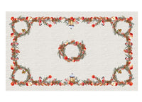 Tovaglia Natale Digitale Centrotavola Natalizio 100% Cotone Inverno Raffinato SV - 140x250 - Inverno Raffinato